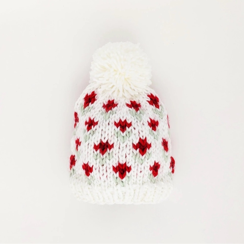 Floral Knit Hat
